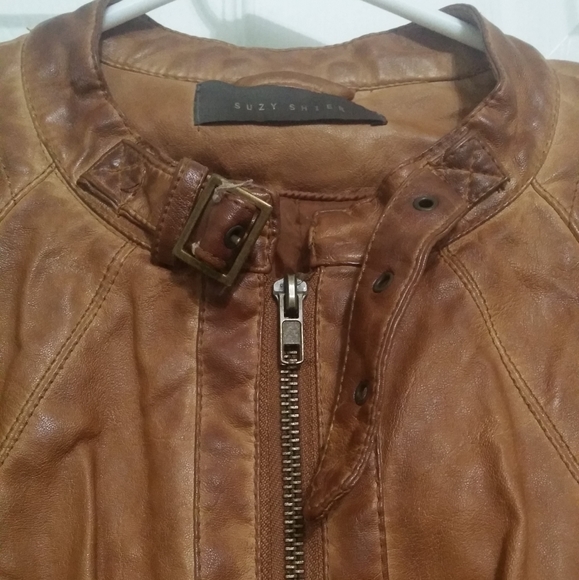 Faux leather jacket - Picture 4 of 9